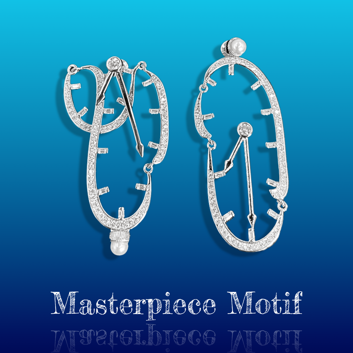The Persistence of Memory Melting Watch Earrings