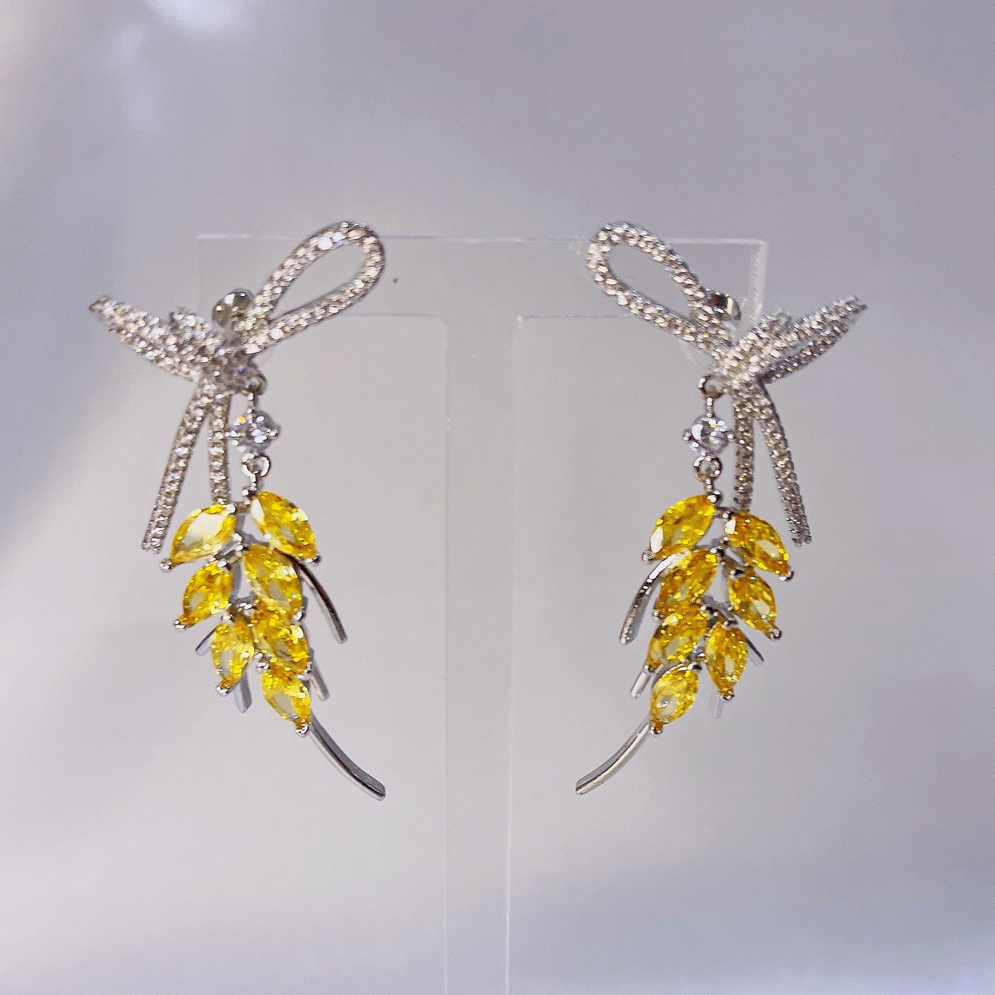 Sparkling Golden Wheats Earrings