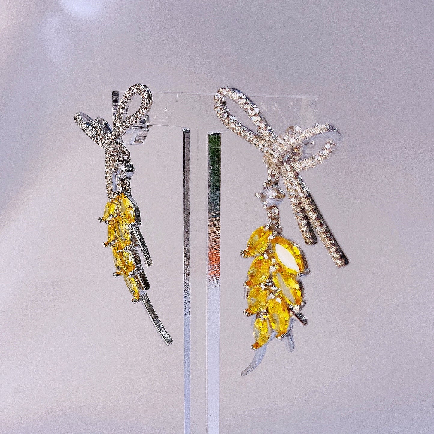 Sparkling Golden Wheats Earrings
