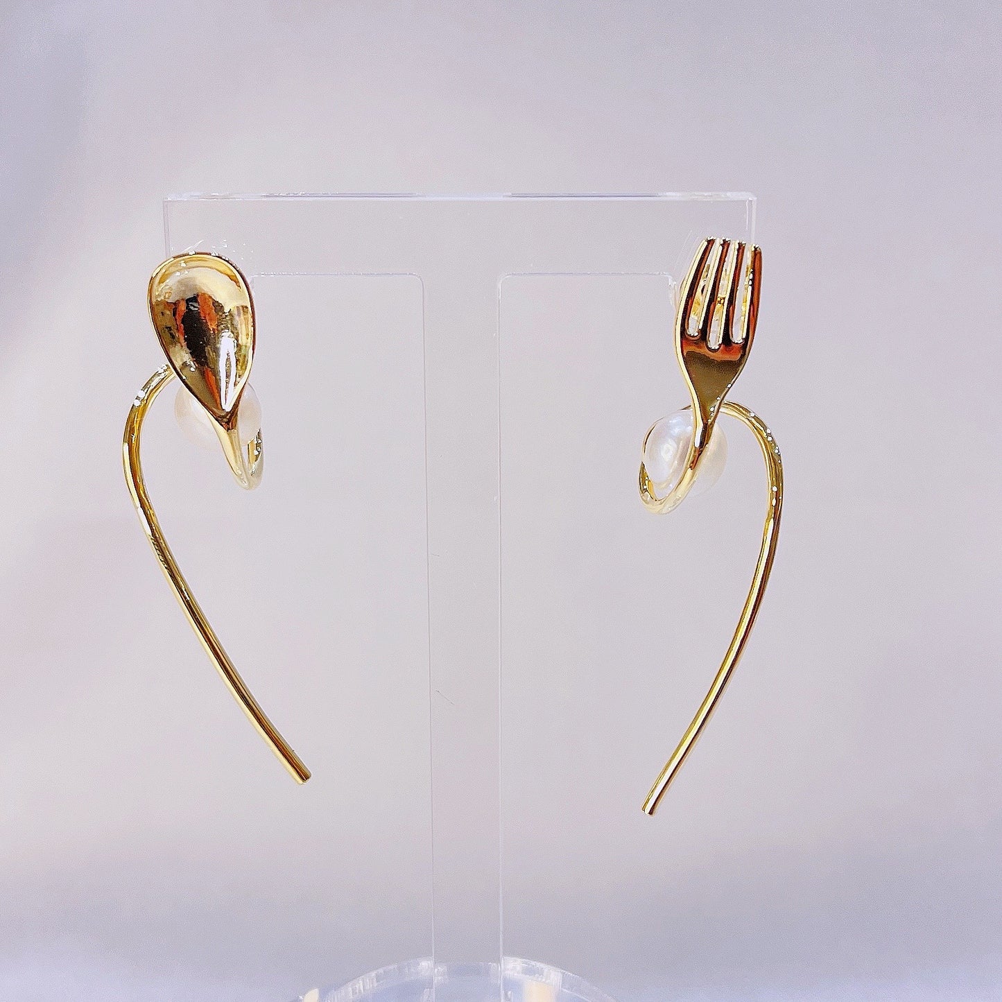Cultery Spoon & Fork Earrings