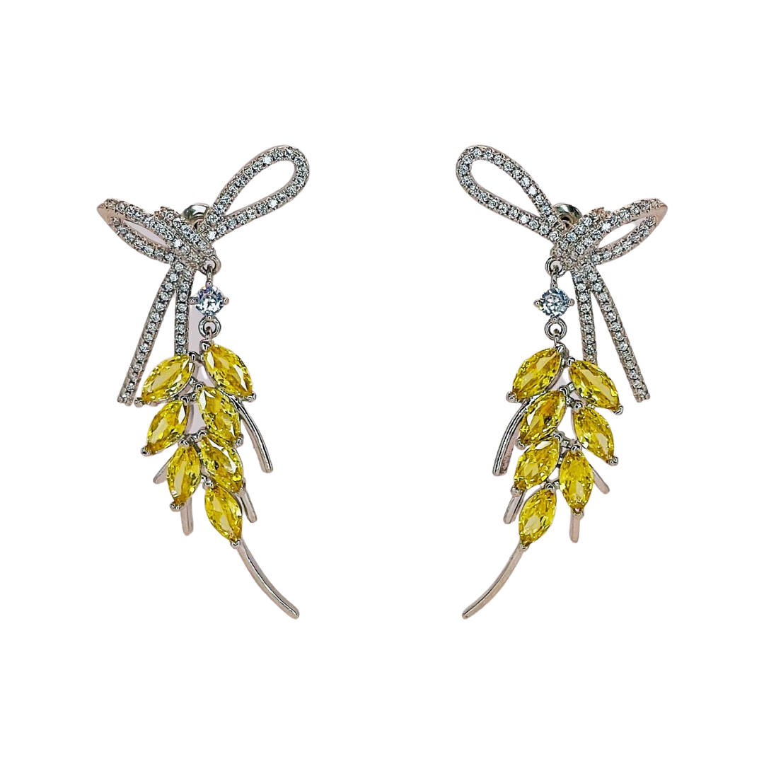 Sparkling Golden Wheats Earrings