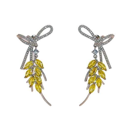 Sparkling Golden Wheats Earrings