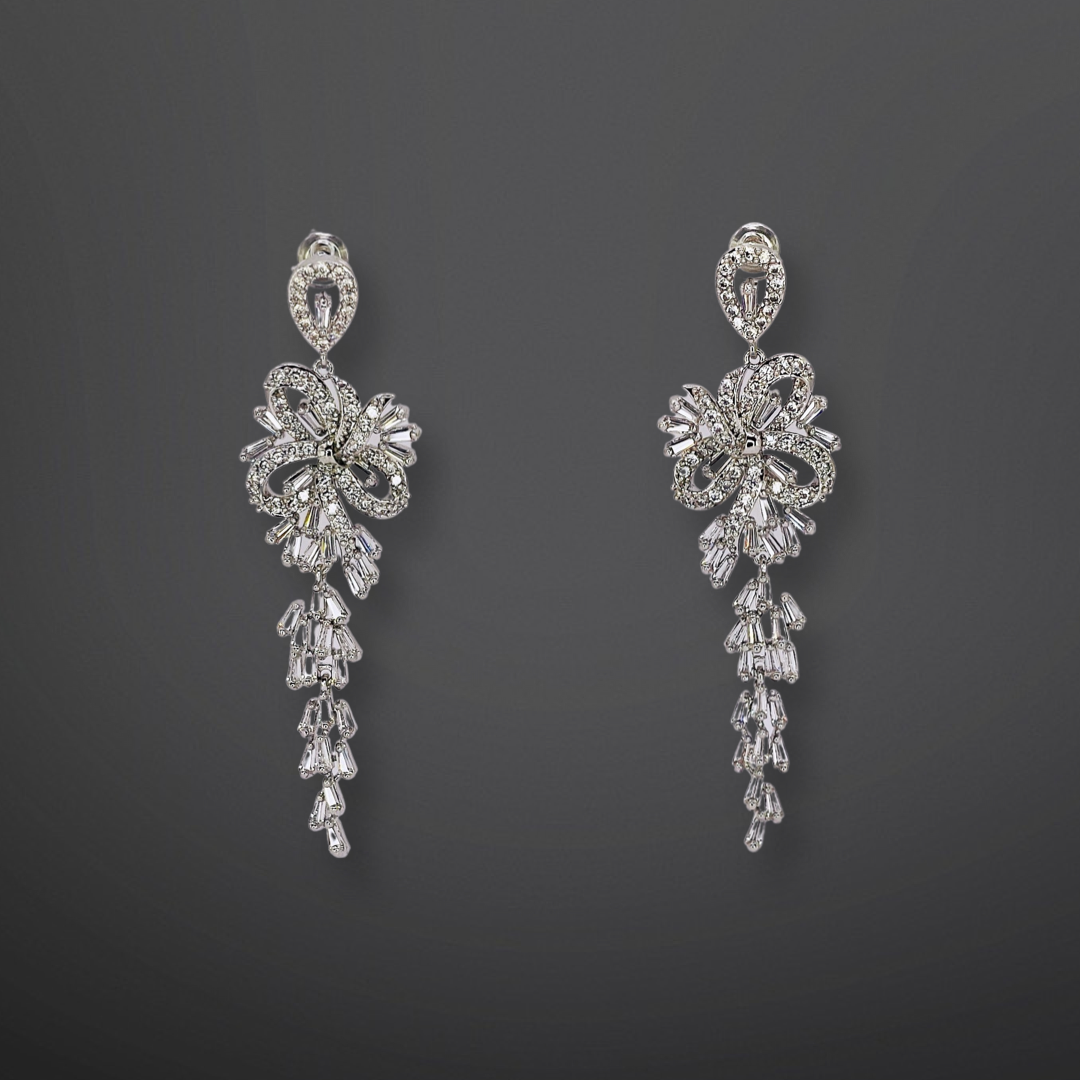 Sparkling Statement Earrings with Dazzling Rhinestones