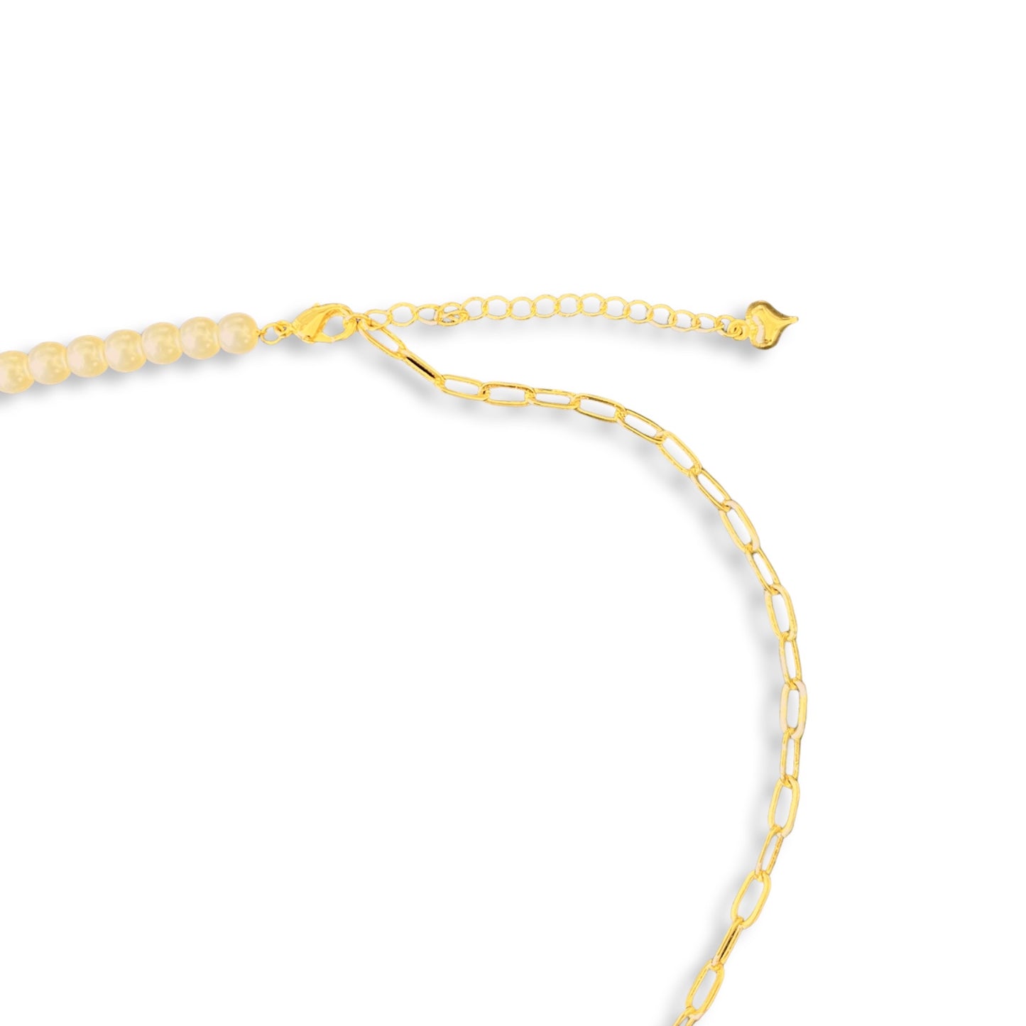 Girl with a Pearl Earring inspired golden chain Necklace Earrings Studs Bracelet with mother of pearl disc
