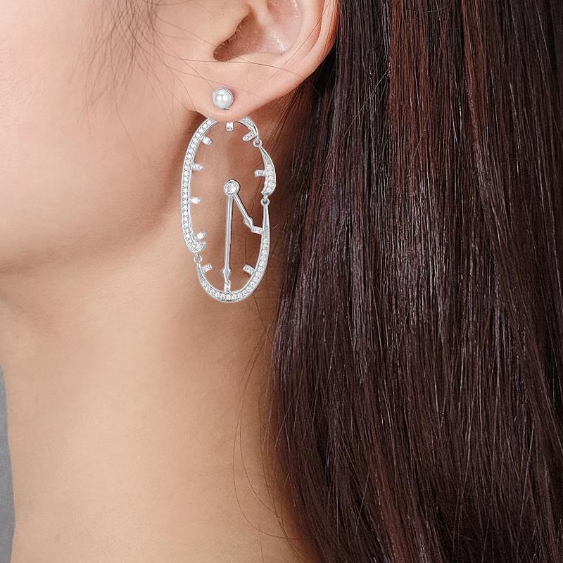 The Persistence of Memory Melting Watch Earrings