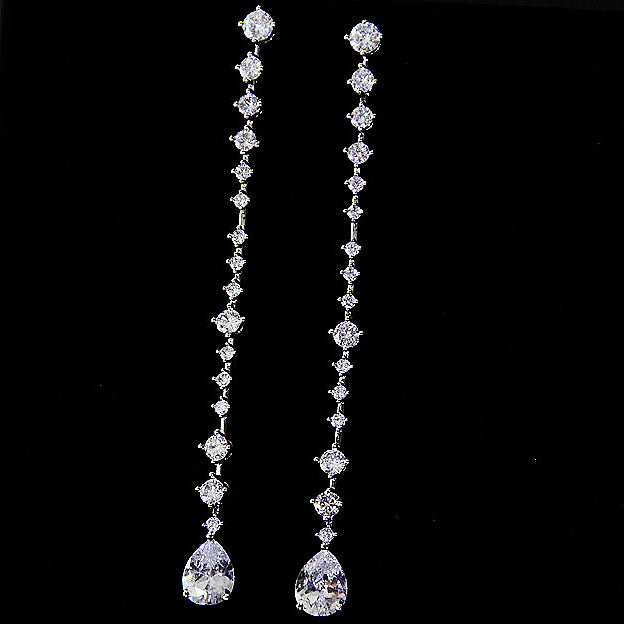 Infinity Mirror Long Earrings
