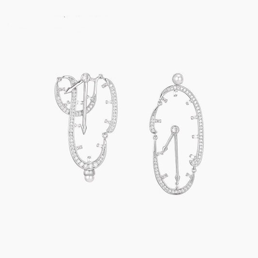 The Persistence of Memory Melting Watch Earrings