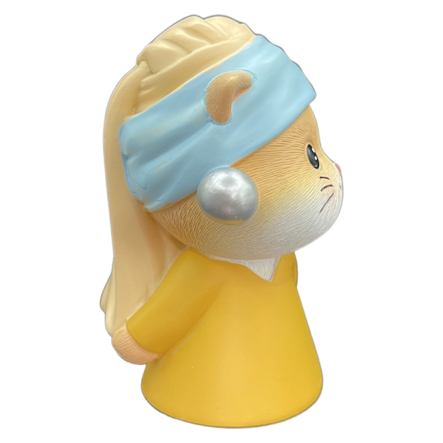 Desk Figurine Ornament - Cat with a Pearl Earring