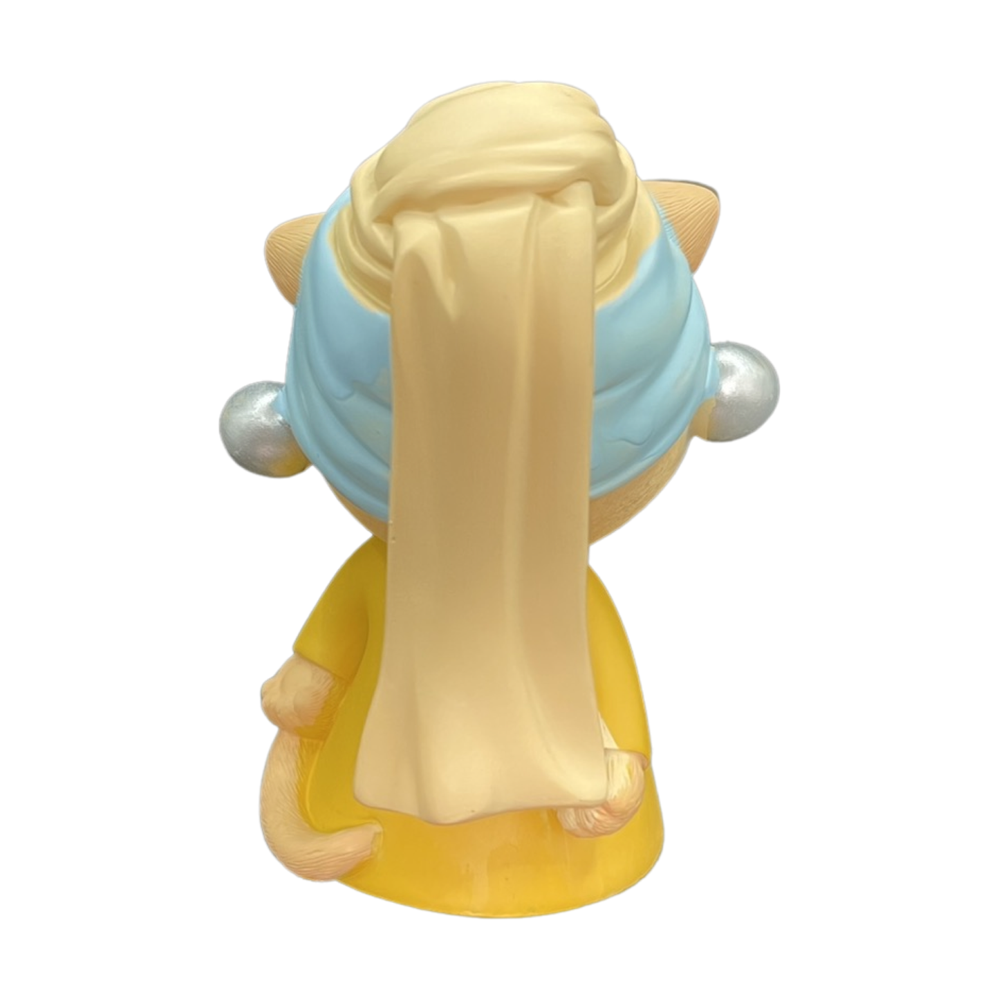 Desk Figurine Ornament - Cat with a Pearl Earring