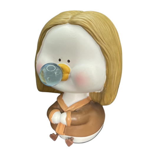 Desk Figurine Ornament - Mona Lisa Duckling