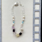 One-of-a-Kind Pastel Gem Necklace with Baroque Pearls (925 Silver Clasp)
