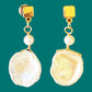Elegant Natural Pearl Necklace Earrings