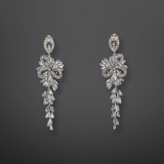 Sparkling Statement Earrings with Dazzling Rhinestones