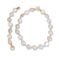 Stunning Natural Large Button Pearl 16-18mm Necklace Bracelet Earrings