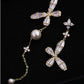 Extra Large Butterfly Earrings Asymmetry & Sparkling